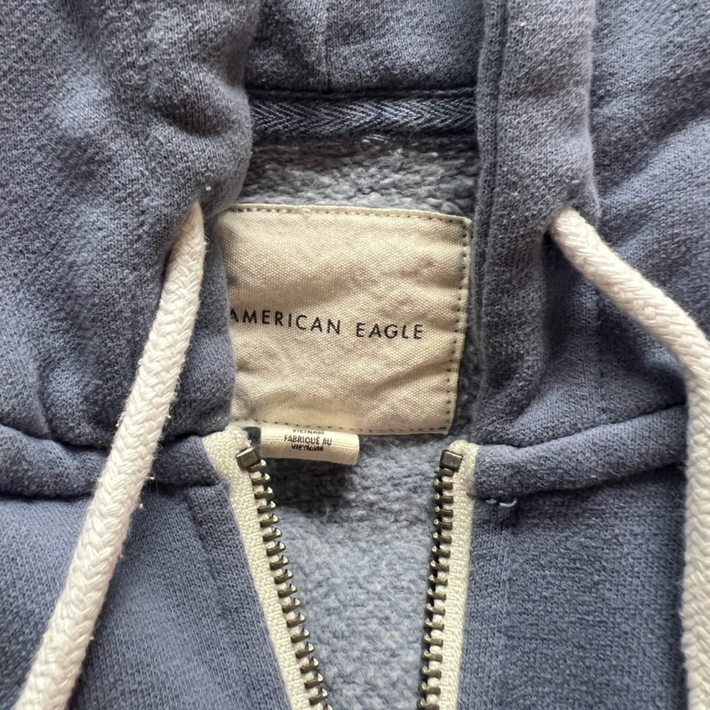 Blue American Eagle Cropped Jacket - image 2